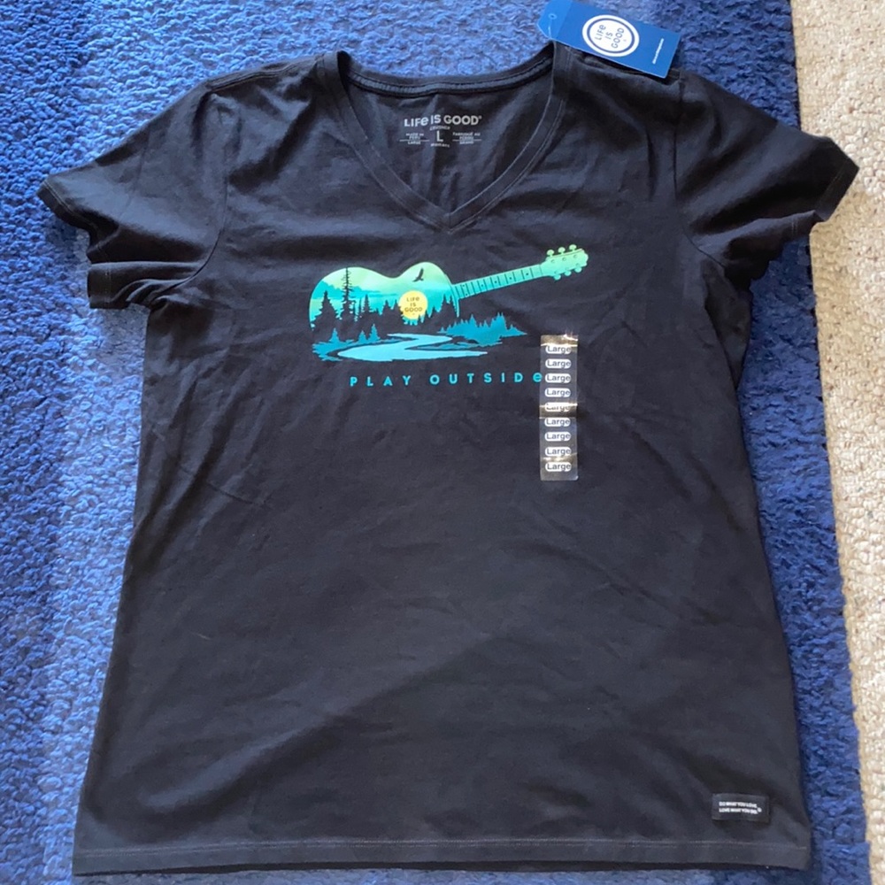 Life Is Good V-Neck Tee